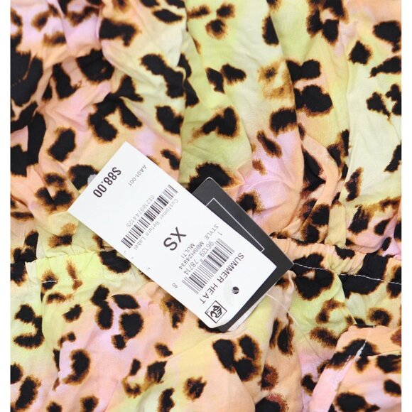 Bar III Womens Animal-Print Swim Cover Up Dress MBSH24834 Multi Animal Pink XS - Picture 4 of 8